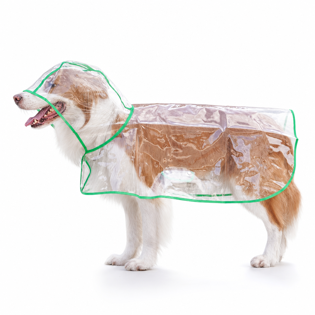 50% OFF 🐶 All-Weather Transparent Waterproof Dog Raincoat (All Sizes) ✨