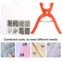 Sew-Free Snap Button Fastener Kit
