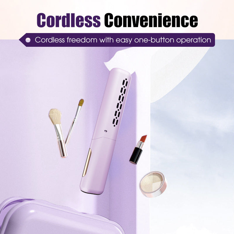 💇‍♀️ Cordless Hair Straightener Comb: 3 Heat Settings, 30s Fast Heat, Auto Shut-Off