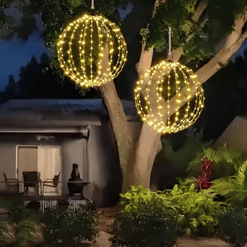 ✨ Hanging LED Sphere Light | Foldable Event Decoration