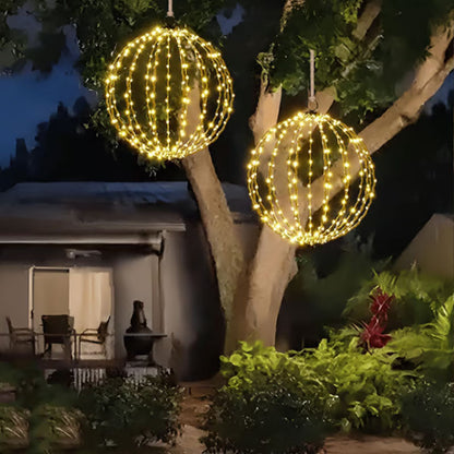 ✨ Hanging LED Sphere Light | Foldable Event Decoration