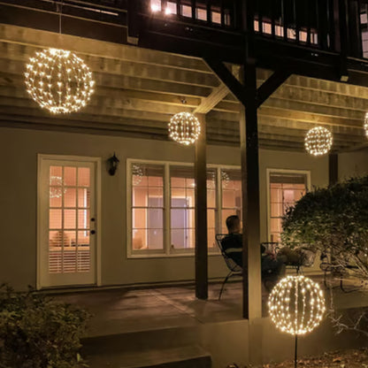 ✨ Hanging LED Sphere Light | Foldable Event Decoration
