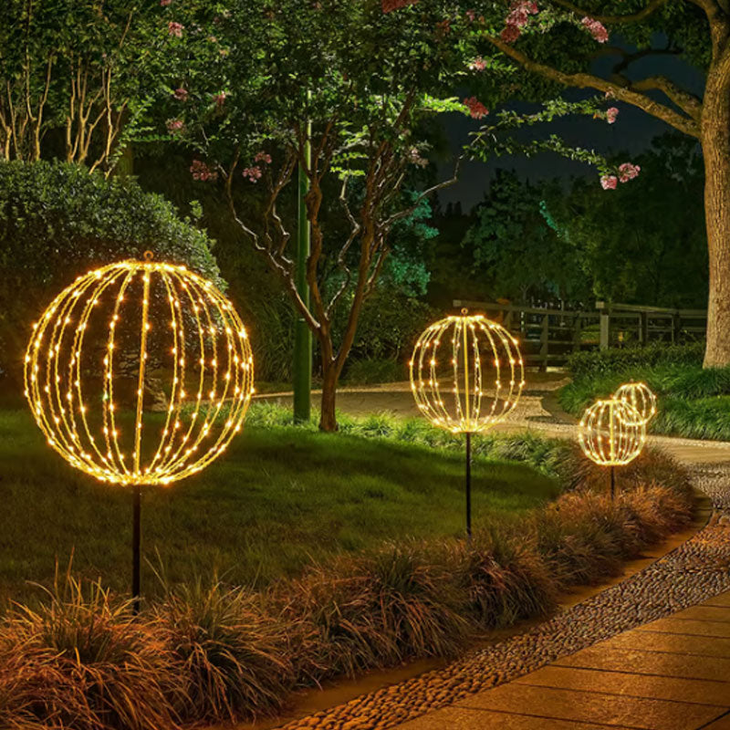 ✨ Hanging LED Sphere Light | Foldable Event Decoration