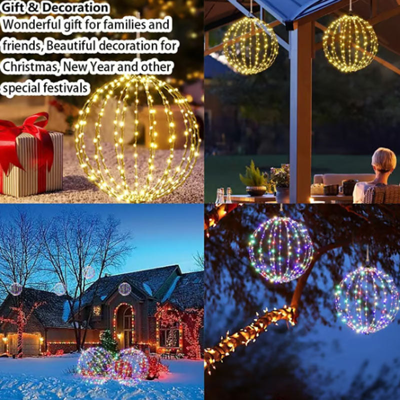 ✨ Hanging LED Sphere Light | Foldable Event Decoration