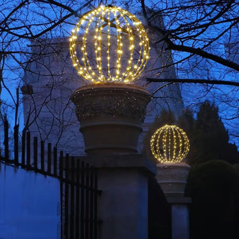 ✨ Hanging LED Sphere Light | Foldable Event Decoration