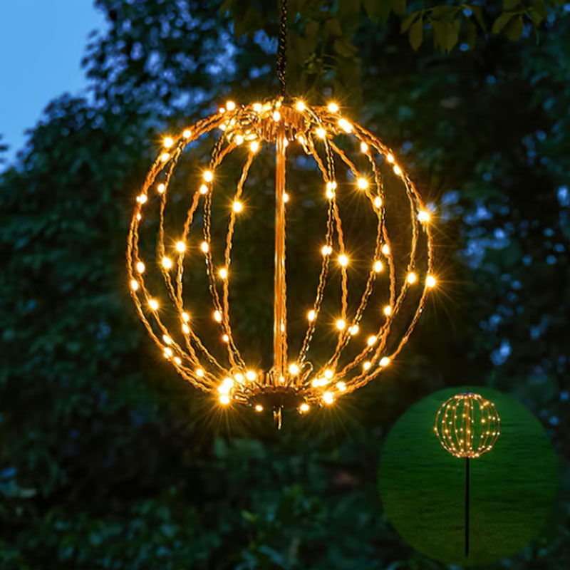 ✨ Hanging LED Sphere Light | Foldable Event Decoration