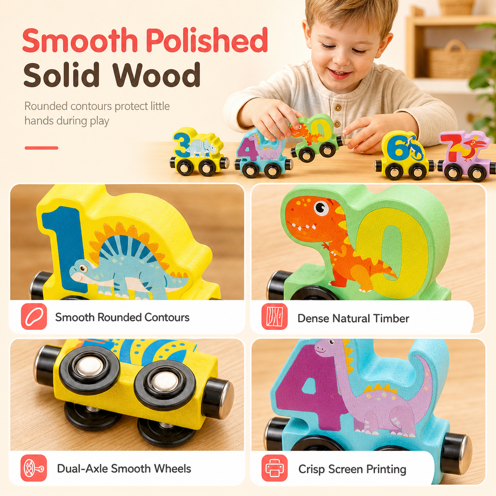 🖤Black Friday Hot Sale 50% OFF♟️Magnetic Number Train Toy Set for Kids