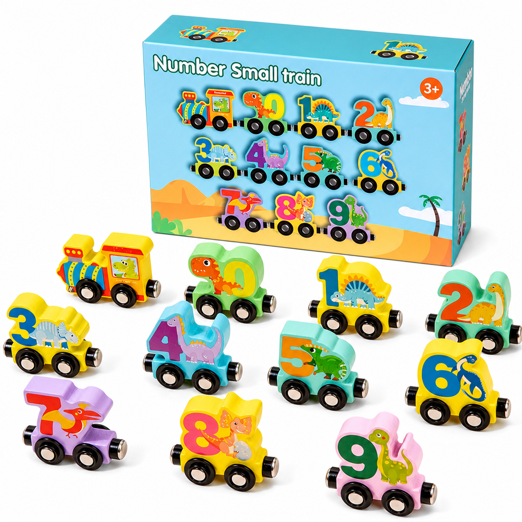 🖤Black Friday Hot Sale 50% OFF♟️Magnetic Number Train Toy Set for Kids