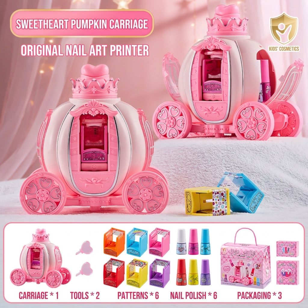 ⏰Pink Kids Makeup Kit for Girls Childrens Cosmetics Toy Set with Makeup Box Birthday Gift for Little Princess