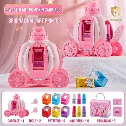 ⏰Pink Kids Makeup Kit for Girls Childrens Cosmetics Toy Set with Makeup Box Birthday Gift for Little Princess
