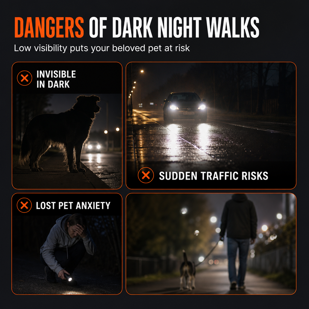 📢📢50% OFF !! ⏰ LED Dog Harness – Luminous, flashing & adjustable fit ✨