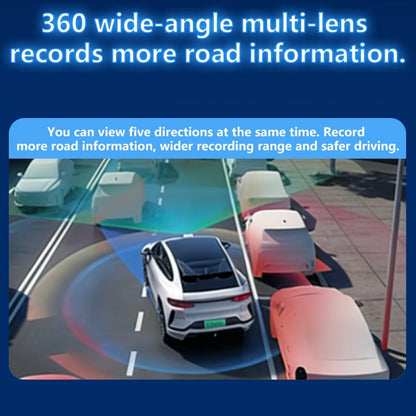 5-Lens 360 Degree Panoramic Dash Cam