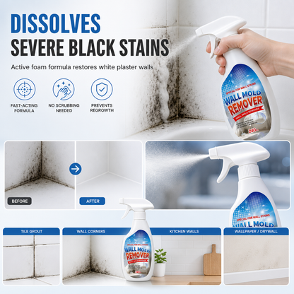 📢Household Wall Mold and Mildew Remover Spray for White Walls and Wallpaper with Spray Head