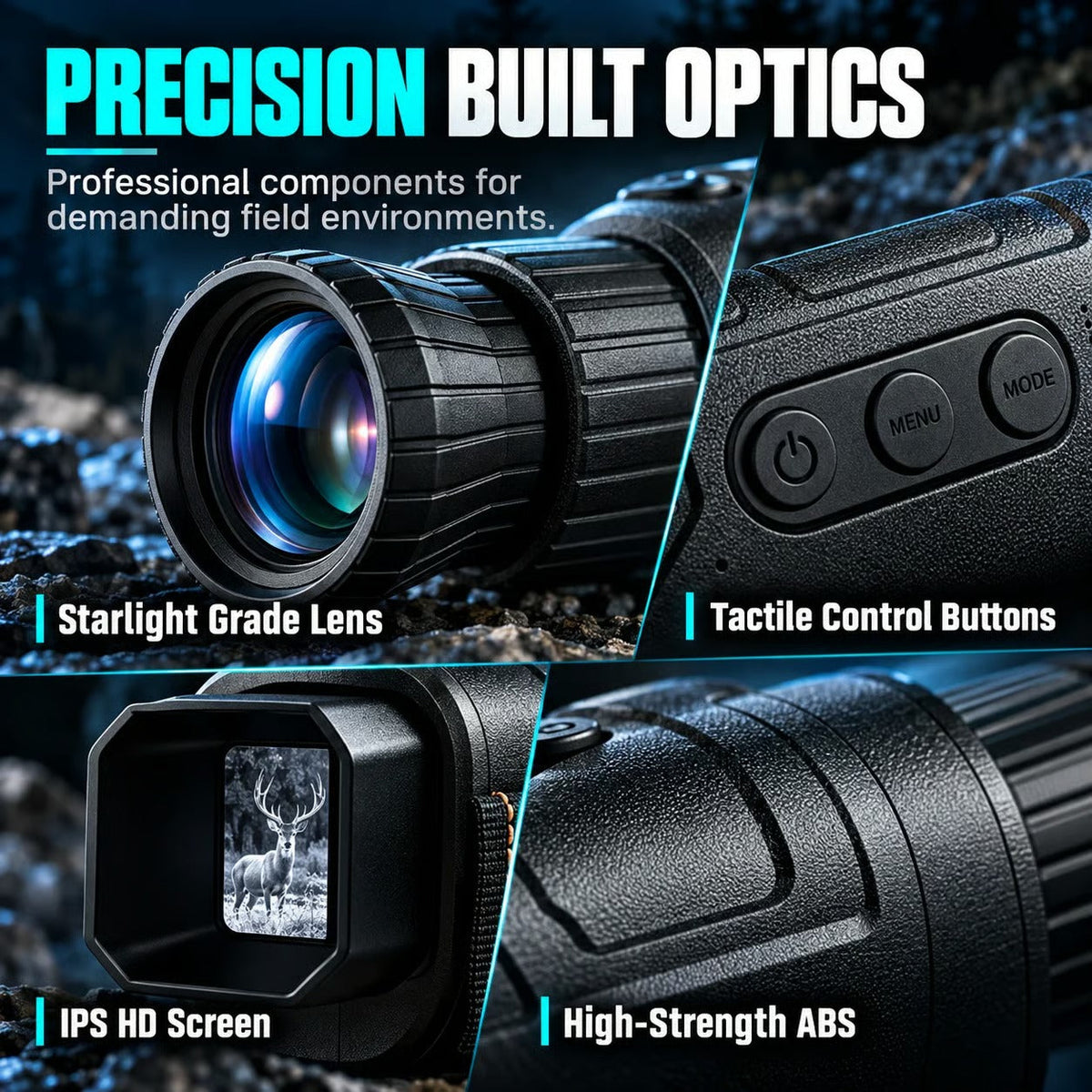 📢📢 50% OFF🔍1080P HD Night Vision Monocular – 16X Digital Zoom for Outdoor Adventures & Wildlife Viewing