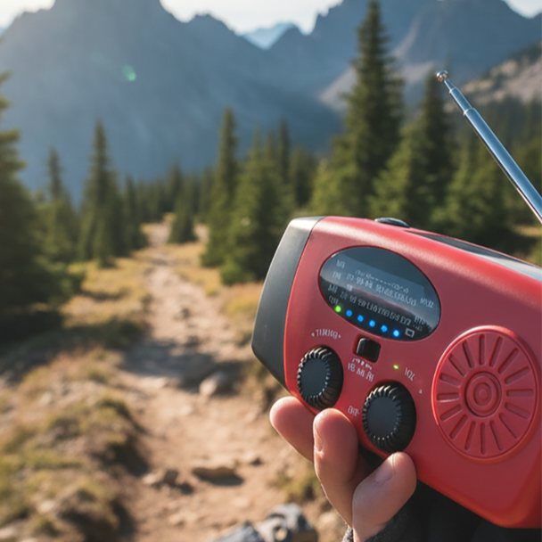 🏕️ 📻Multifunctional Portable Solar Emergency Radio – Power Bank, Hand Crank &  Crisis Preparedness