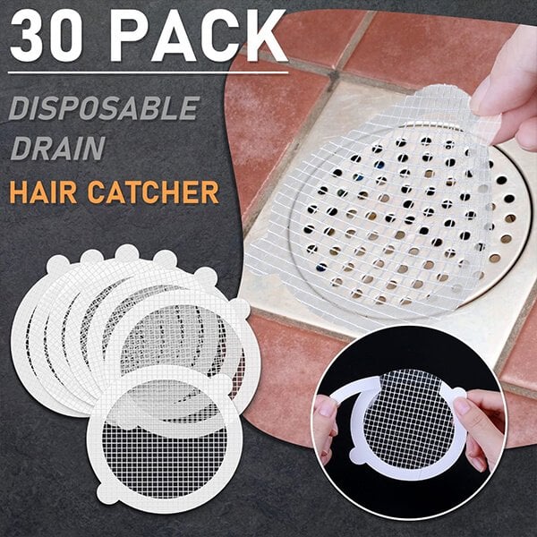 30 יחידות לוכד שיער לניקוז מקלחת חד פעמי